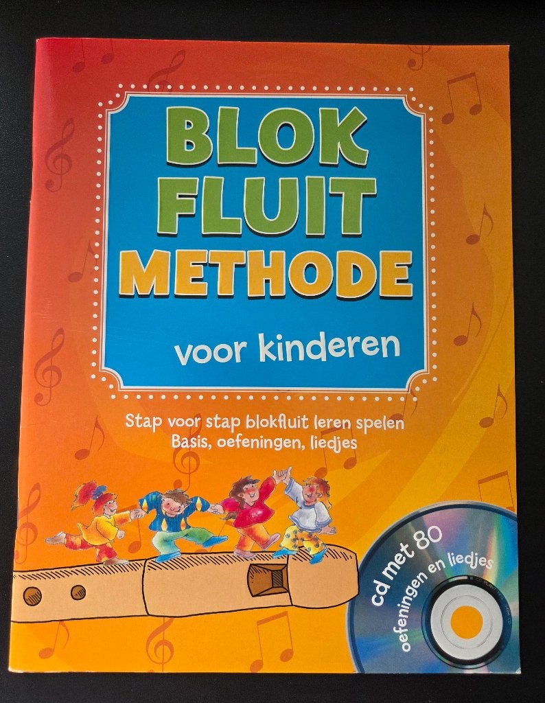 Blokfluit methode voor kinderen, Verzenden, Klassiek, Les of Cursus, Zo goed als nieuw
