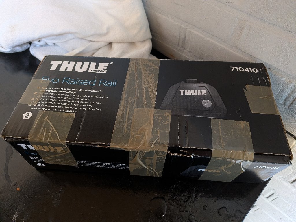 Dakdrager montageset - Thule Evo Raised Rail 710410, Auto diversen, Dakdragers, Ophalen of Verzenden, Gebruikt