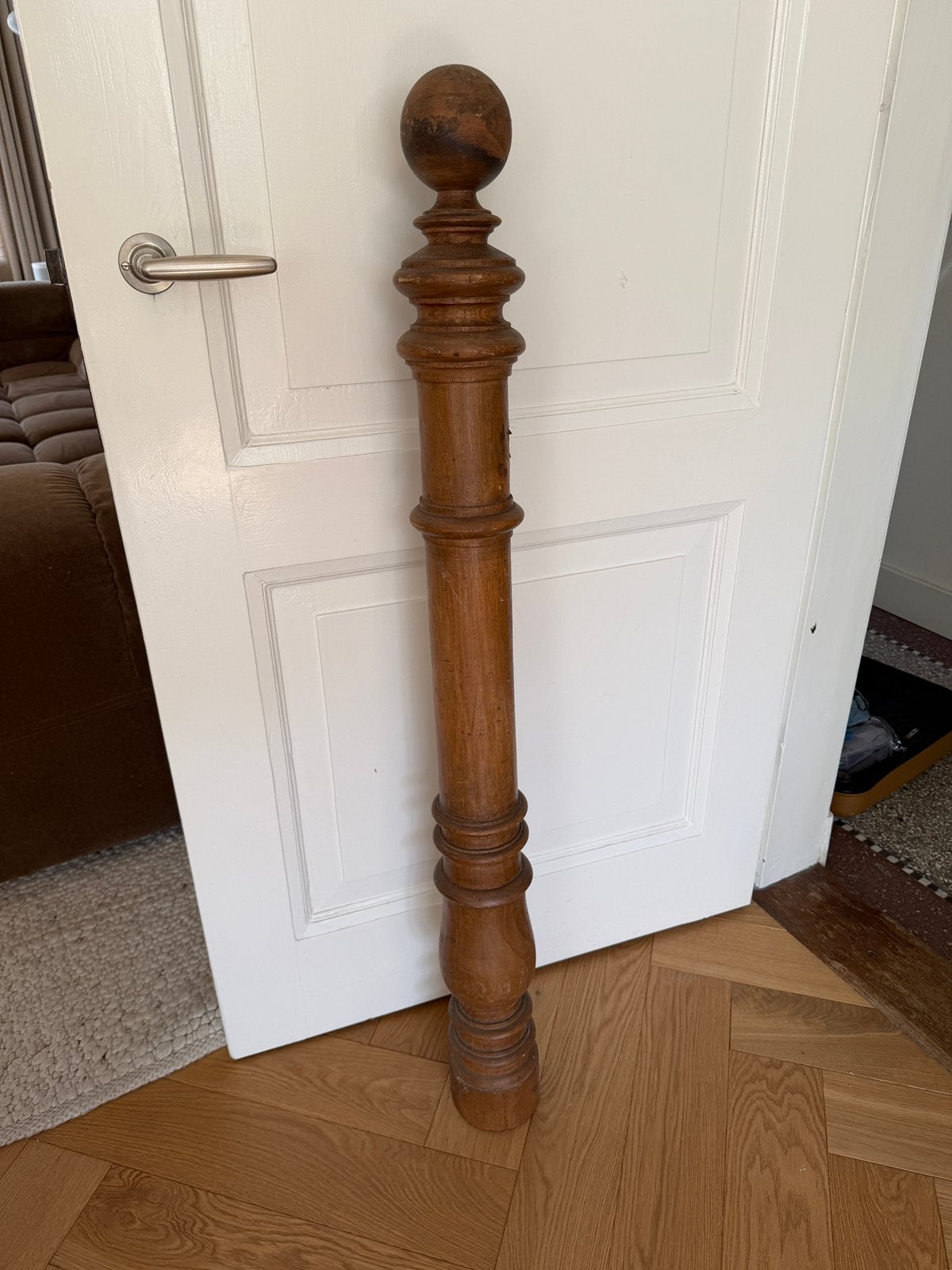 Trap pilaar balluster hout vintage, Ophalen of Verzenden, Zo goed als nieuw