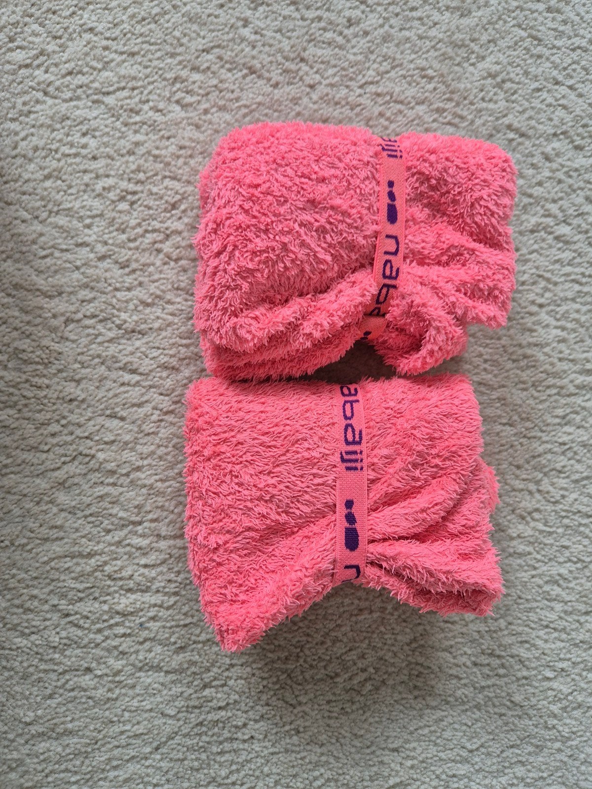 Nabaiji haarhanddoek roze 2x, Ophalen of Verzenden, Zo goed als nieuw, Roze, Handdoek