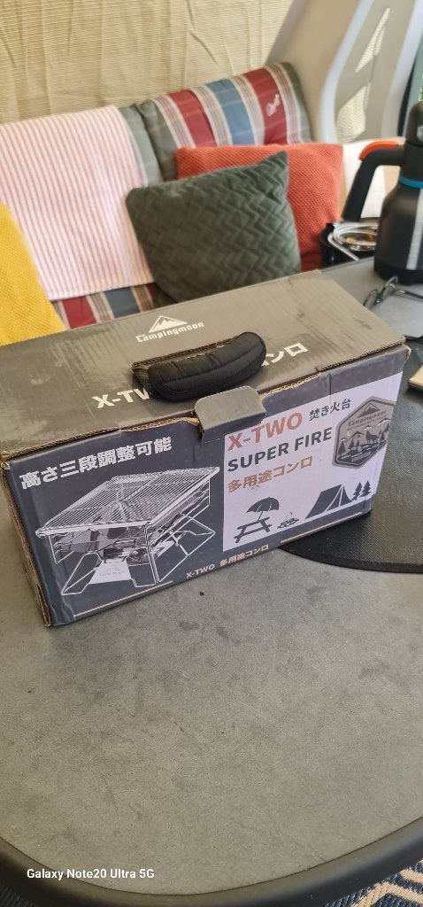 Campingmoon X-TWO Super Fire BBQ Grill, Tuin en Terras, Ophalen of Verzenden, Zo goed als nieuw, Campingmoon, Met accessoires