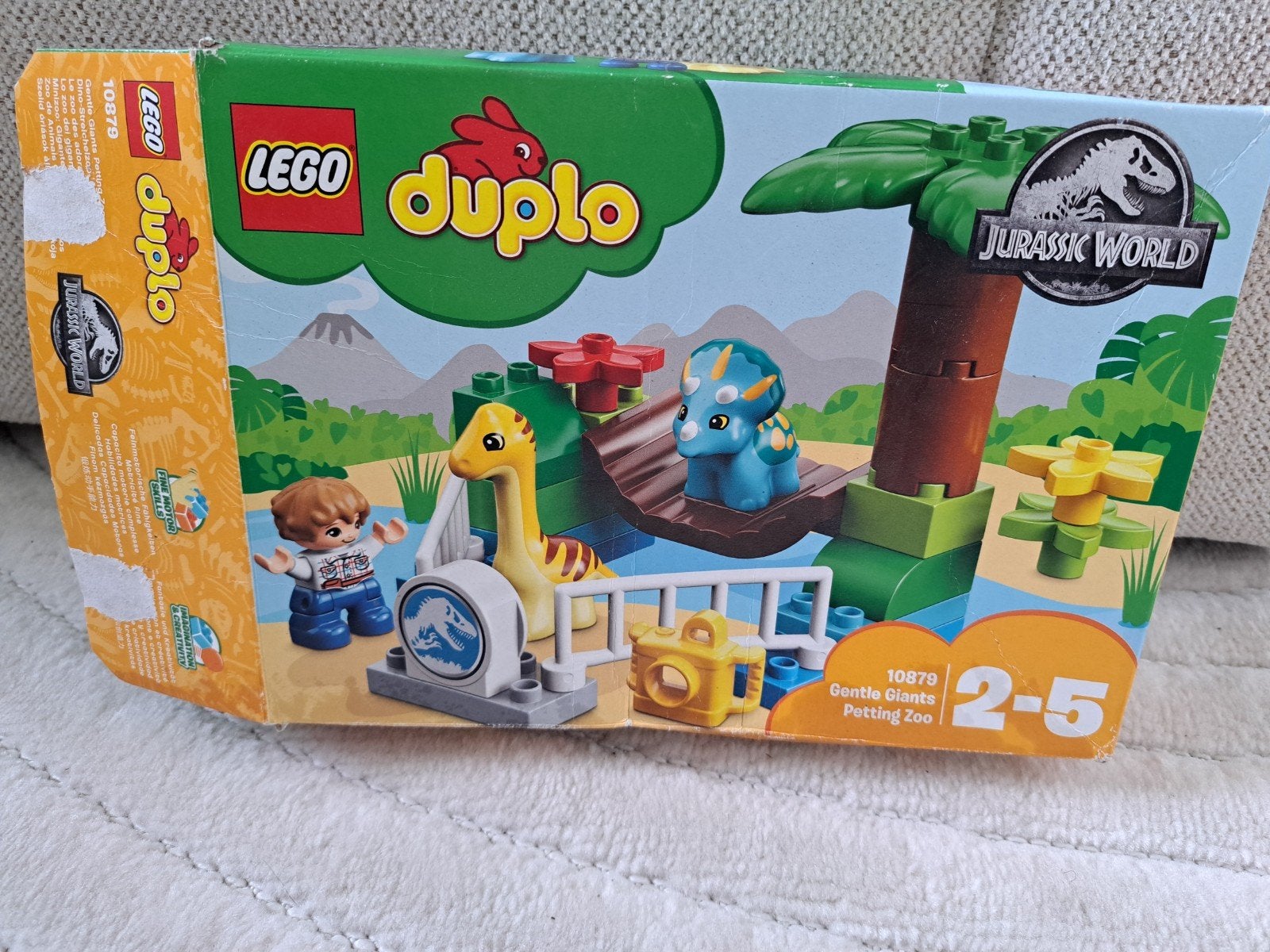 LEGO Duplo Jurassic World 10879 - Zonder blauwe dino, Kinderen en Baby's, Gebruikt, Jurassic World, Ophalen of Verzenden, Duplo