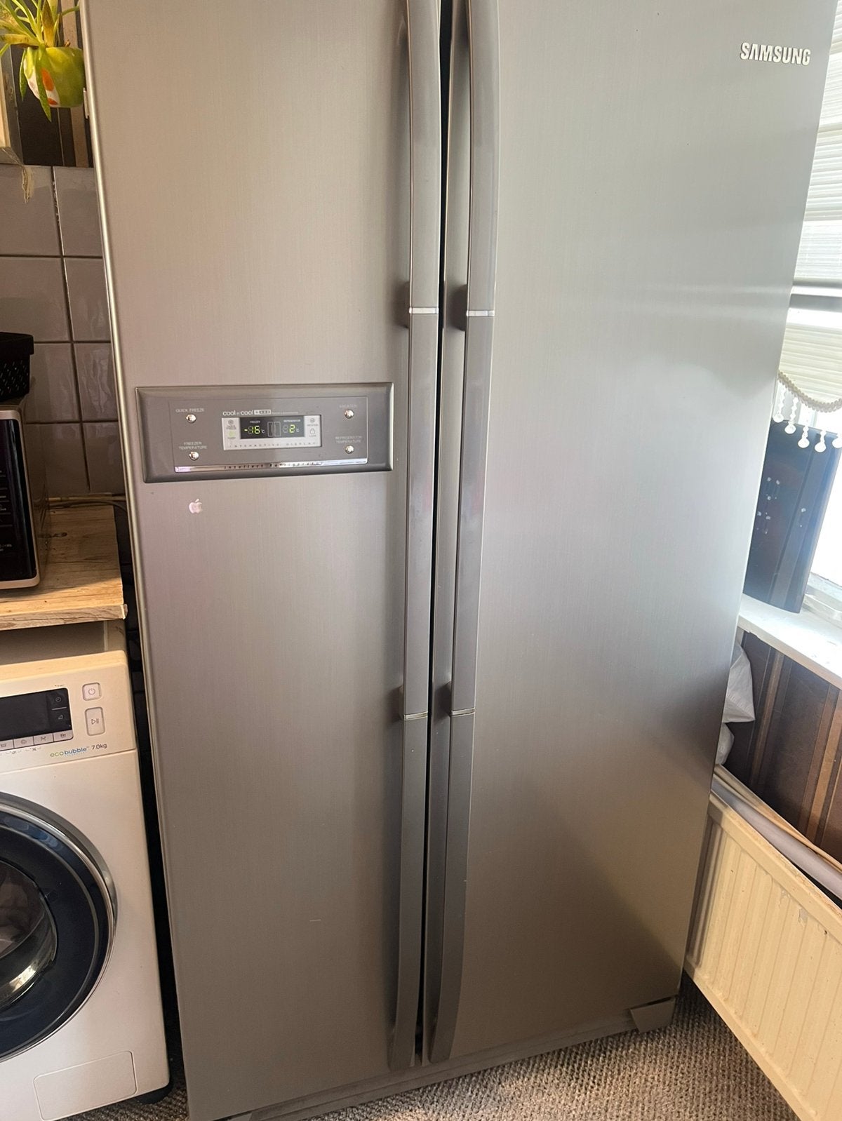 Samsung Amerikaanse koelkast Side-by-Side 557L – SR-S2026CSS, Witgoed en Apparatuur, Ophalen, 200 liter of meer, 60 cm of meer