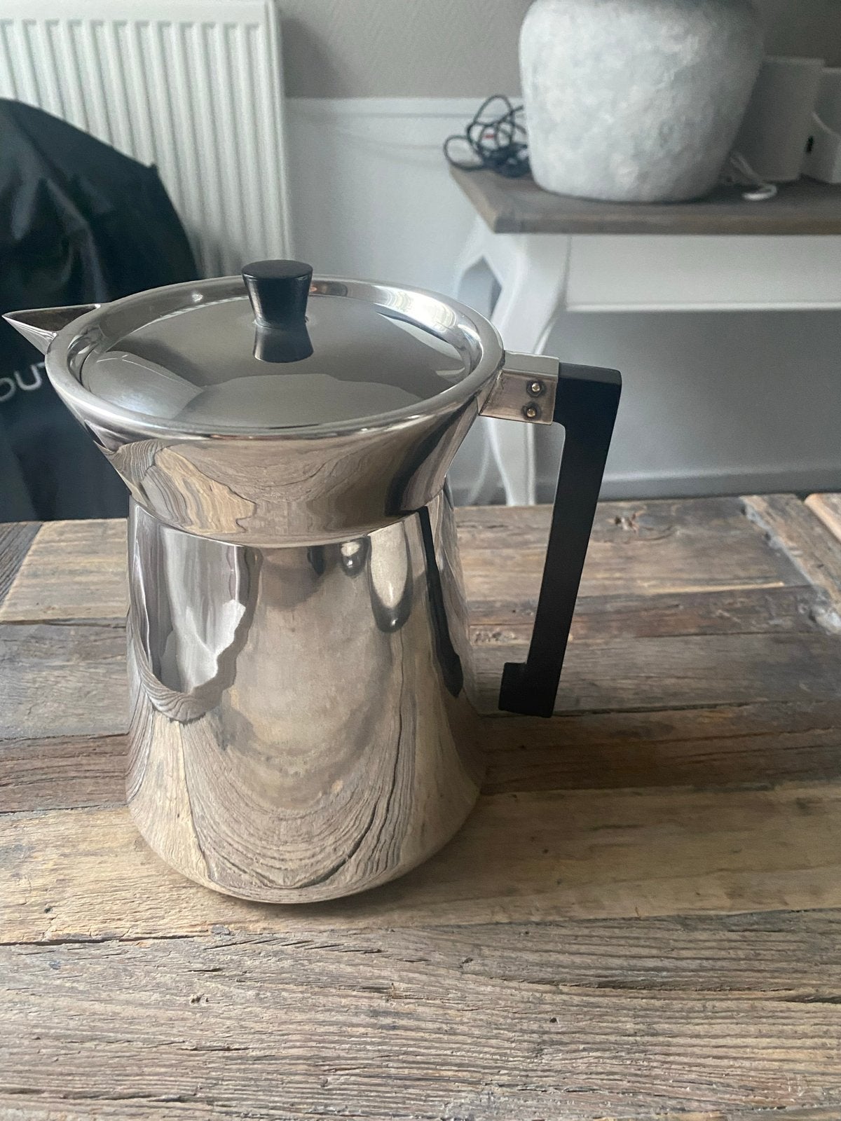 Fink zwaarverzilverde koffiekan - Stella 1.5L, Ophalen of Verzenden, Overige materialen, Overige stijlen