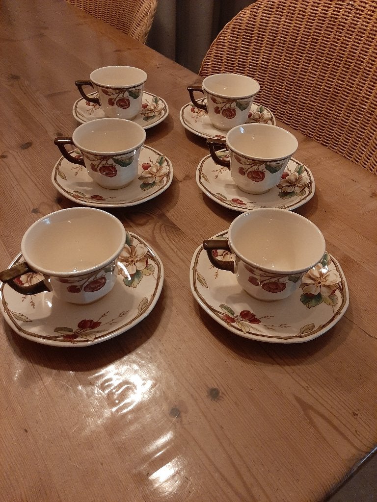 VILLEROY & BOCH , PORTOBELLO - 6 KOP & SCHOTELS, Klassiek, Villeroy & Boch, Ophalen of Verzenden, Zo goed als nieuw