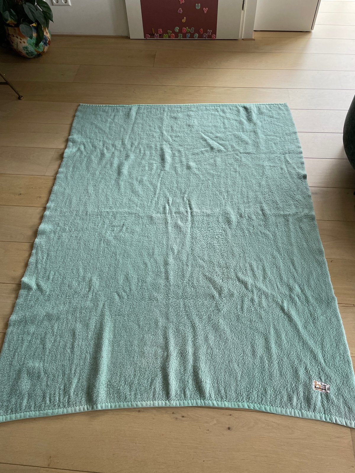 Vintage Hatéma Orlon deken - anti reuma, Gebruikt, 100 tot 150 cm, Ophalen of Verzenden, 150 tot 200 cm