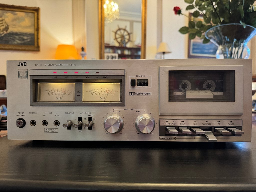 JVC KD-10 Stereo Cassette Deck Vintage Jaren 70 Solid State, Ophalen of Verzenden, Enkel, JVC, Tape counter