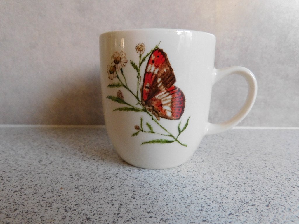 Senseo Mok 150 ml. Chenille de Papillon TS, Zo goed als nieuw, Overige stijlen, Mok, Ophalen of Verzenden