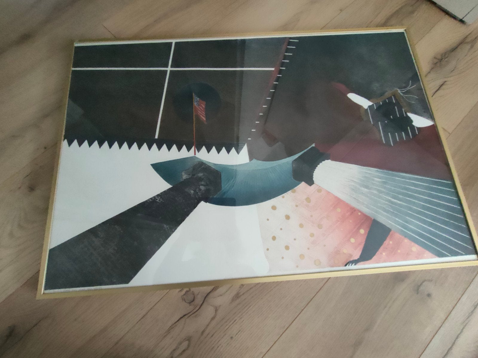 laatste staal, Genummerd, Lithografie, Abstract, Ophalen
