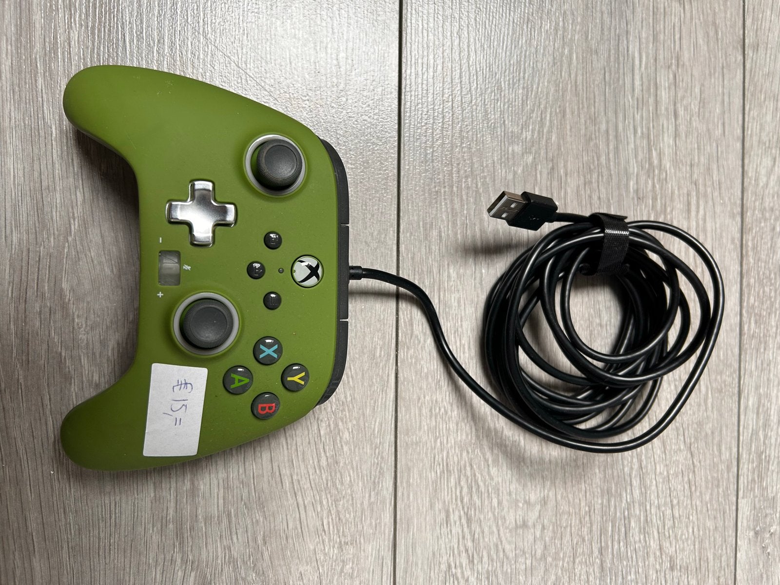 PowerA bedrade controller voor Xbox - Groen, Spelcomputers en Games, Spelcomputers | Xbox | Accessoires, Gebruikt, Xbox One, Controller