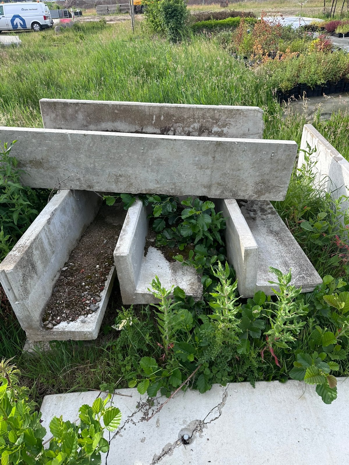 Keerwanden, Tuin en Terras, Tegels en Klinkers, Ophalen of Verzenden, Zo goed als nieuw, Beton, Overige typen