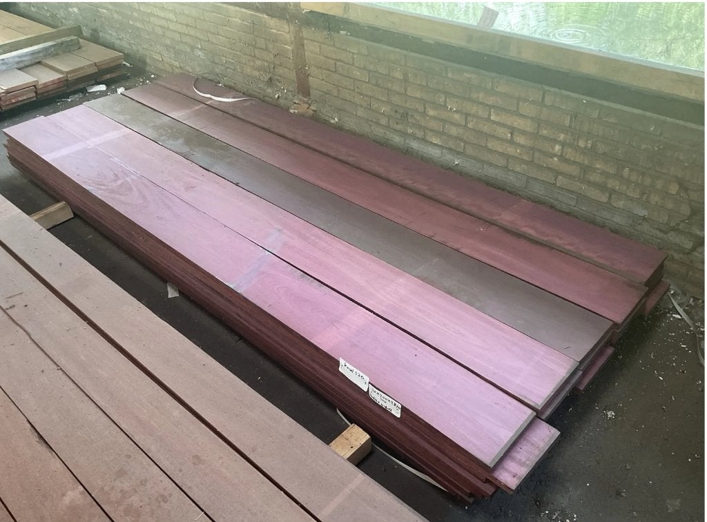 purper hart planken, Ophalen, 25 tot 50 mm, 250 tot 300 cm, Plank