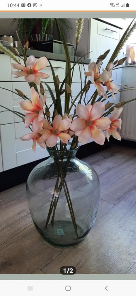 Grote Glazen Vaas, Ophalen, Overige kleuren, Minder dan 50 cm, Glas