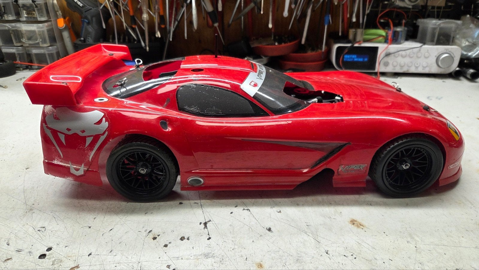 te koop leuke hpi rs 4, Gebruikt, Ophalen of Verzenden, Schaal 1:10, Auto onroad