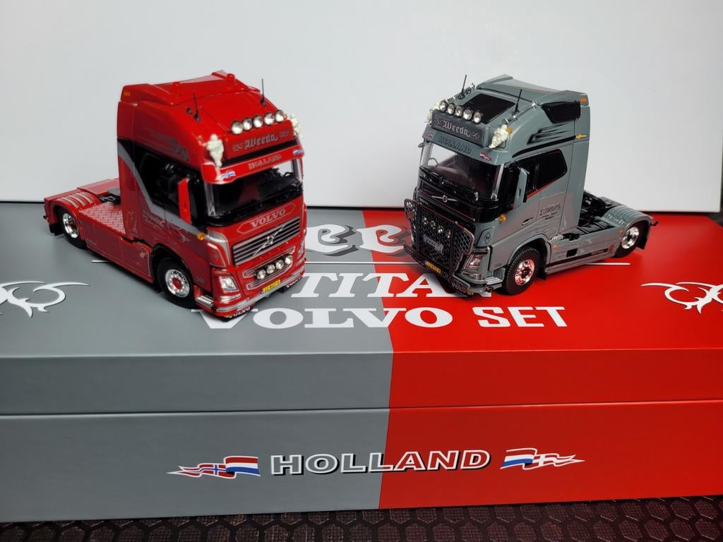 Tekno titan set volvo fh4 weeda, Hobby en Vrije tijd, Modelauto's | 1:50, Ophalen of Verzenden, Nieuw, Bus of Vrachtwagen, Tekno