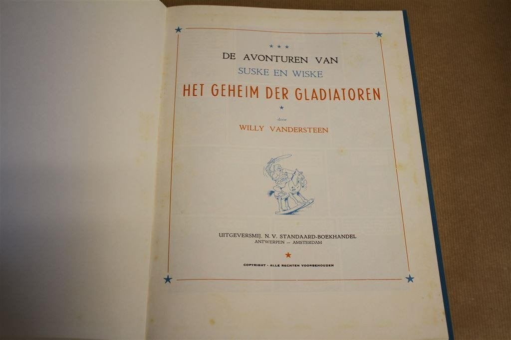 Suske en Wiske. Het geheim der gladiatoren. Gebonden., Boeken, Eén stripboek, Ophalen of Verzenden, Gelezen