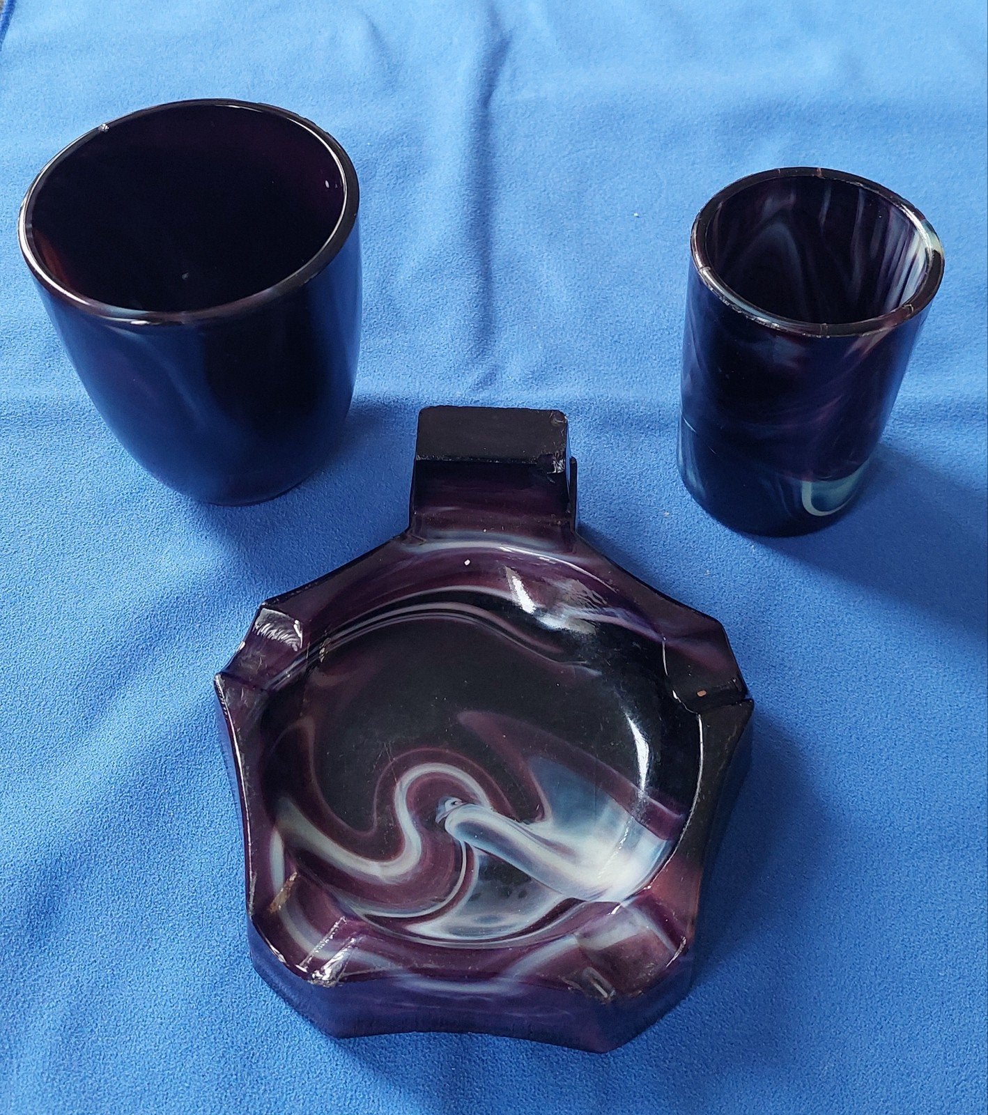 Copier Leerdam persglazen marmorite set 1932, Antiek en Kunst, Ophalen of Verzenden