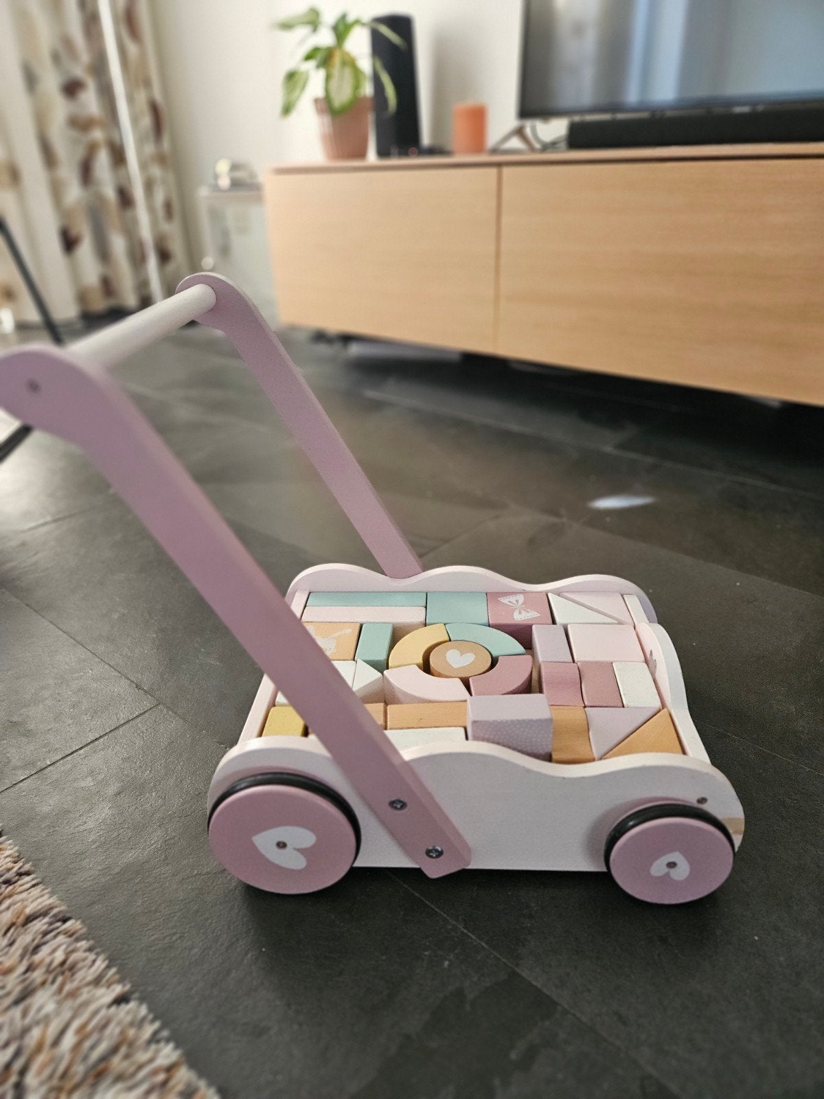 Little dutch blokkenkar, Kinderen en Baby's, Ophalen of Verzenden, Gebruikt, Overige typen, Met wieltjes