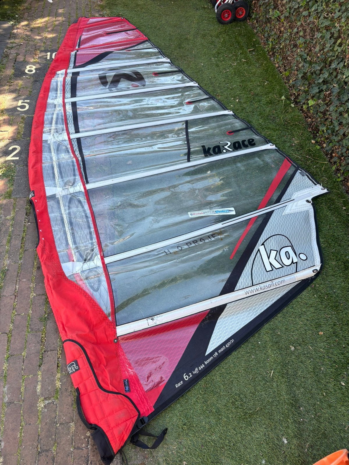 KA windsurfzeil 6.2 in nette staat met kleine reparatie, Ophalen, Gebruikt, Zeil, 5 tot 6.5 m²