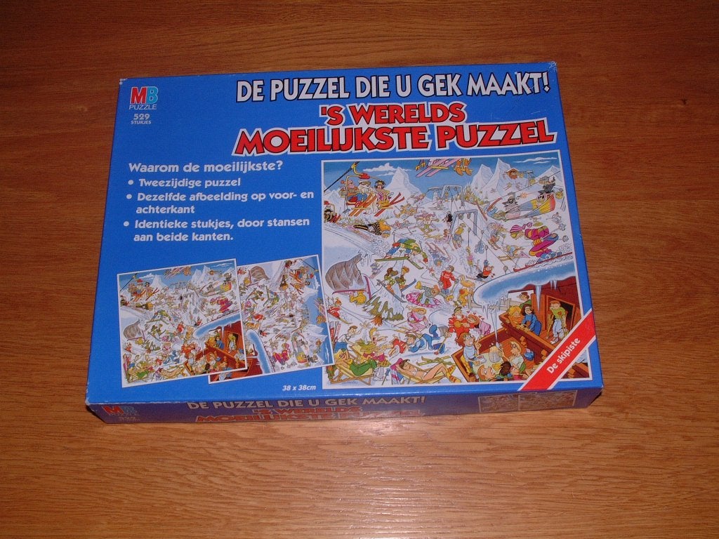 Nette complete puzzel 529 st.De puzzel die u gek maakt -MB, Hobby en Vrije tijd, Denksport en Puzzels, Ophalen of Verzenden, 500 t/m 1500 stukjes