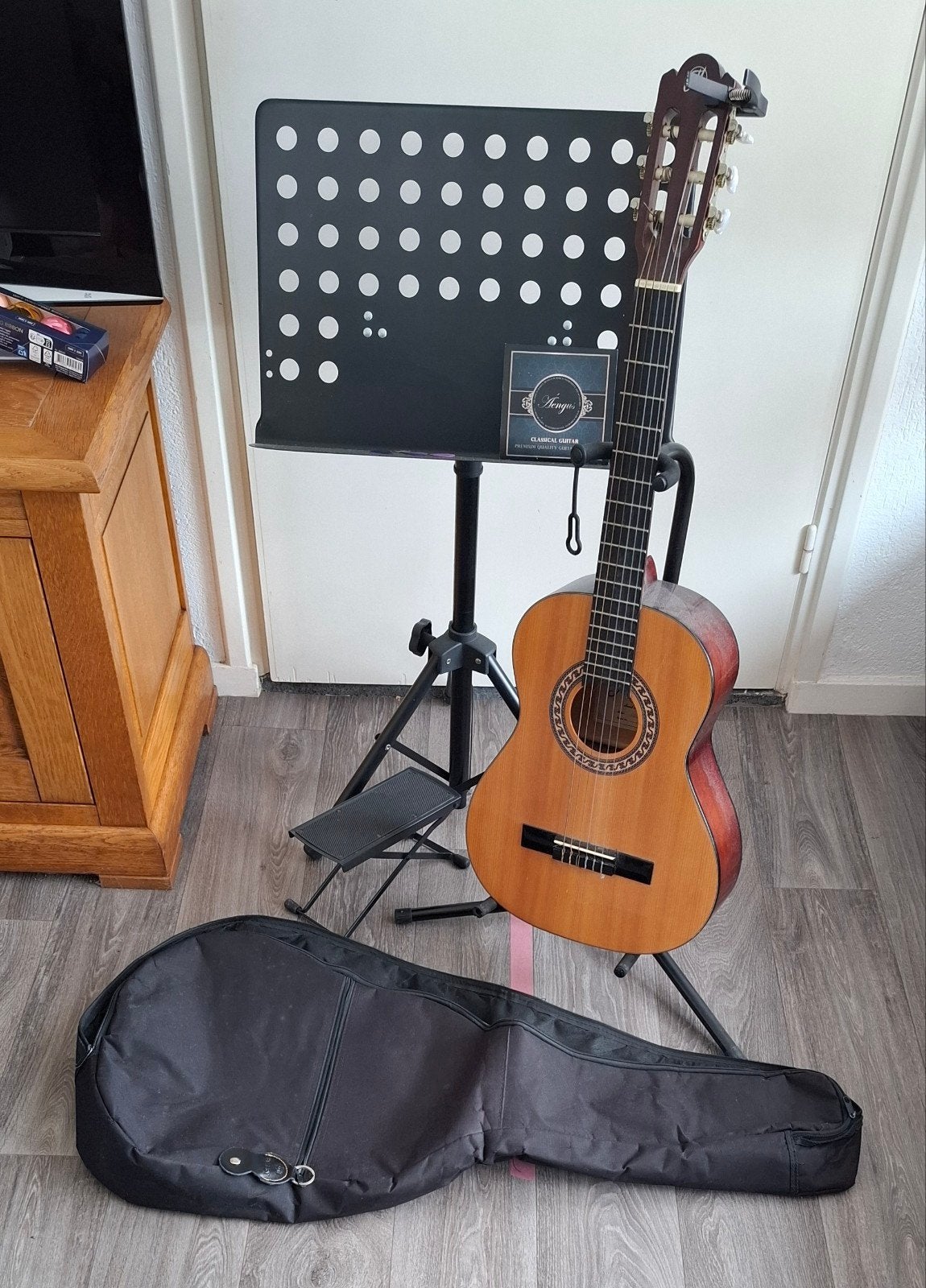 Complete Gitaar Set voor Beginners - Inclusief Accessoires, Ophalen of Verzenden, Gebruikt, Klassieke of Spaanse gitaar