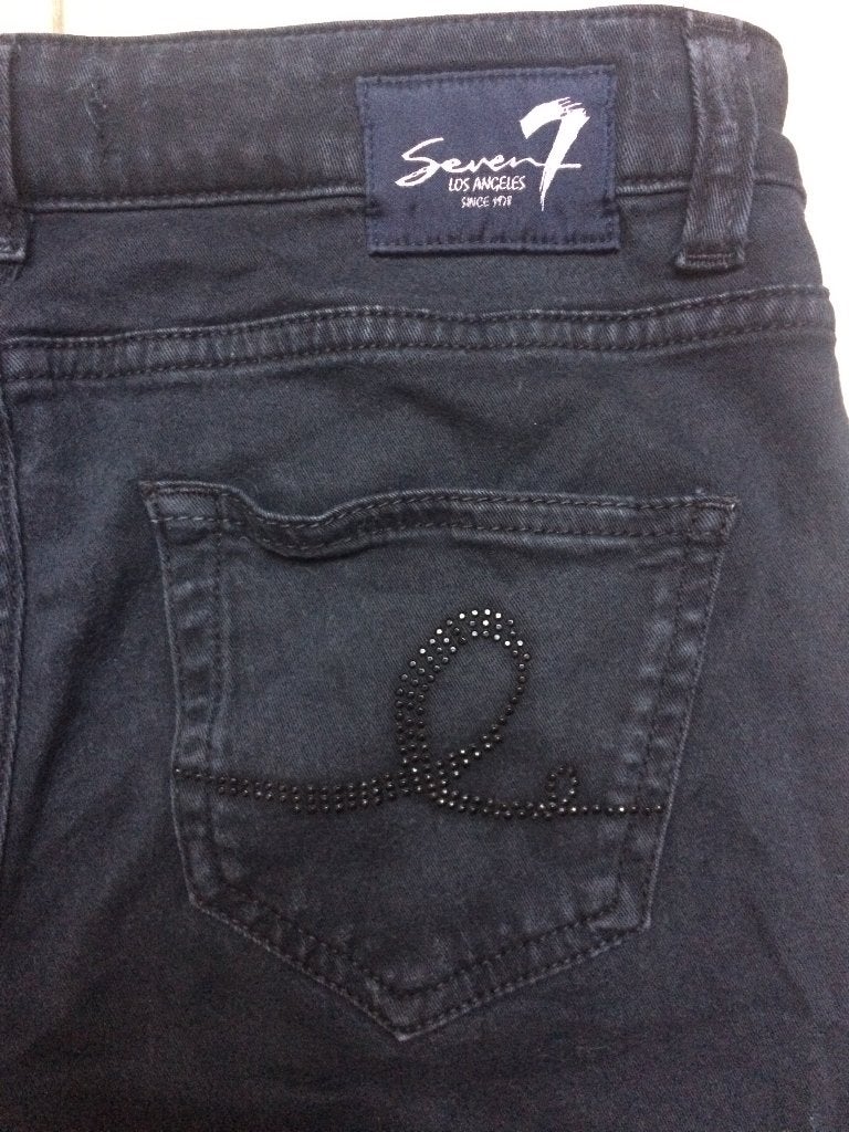 Seven 7 jeans skinny zwart grafiet grijs 28: S/36, Verzenden, Zwart, Zo goed als nieuw, W28 - W29 (confectie 36)
