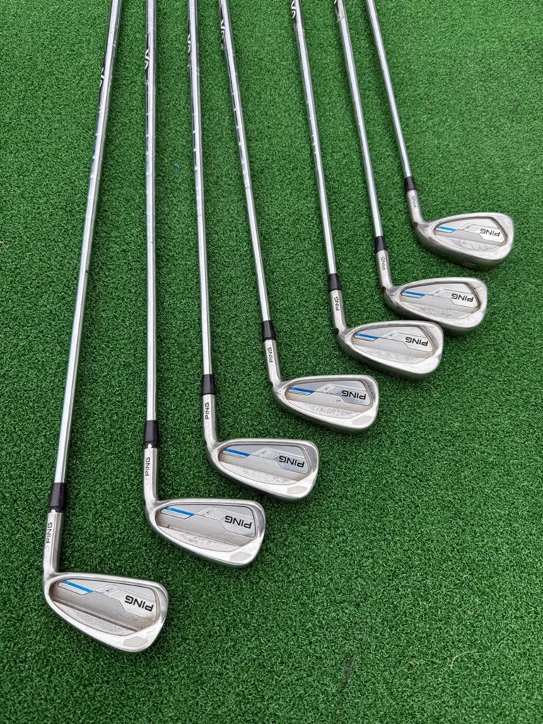 Ping ijzers I-series white dot 4-PW stiff, Sport en Fitness, Golf, Ophalen, Zo goed als nieuw, Set, Ping