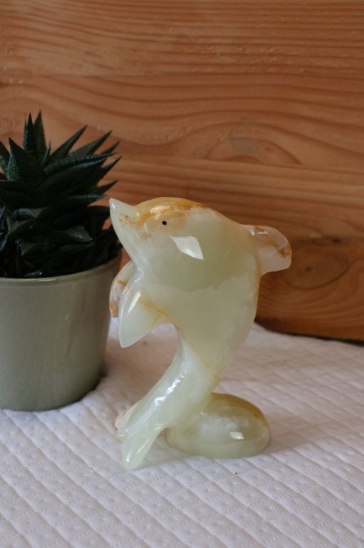 Dolfijn Onyx Natuursteen, Ophalen of Verzenden, Gebruikt