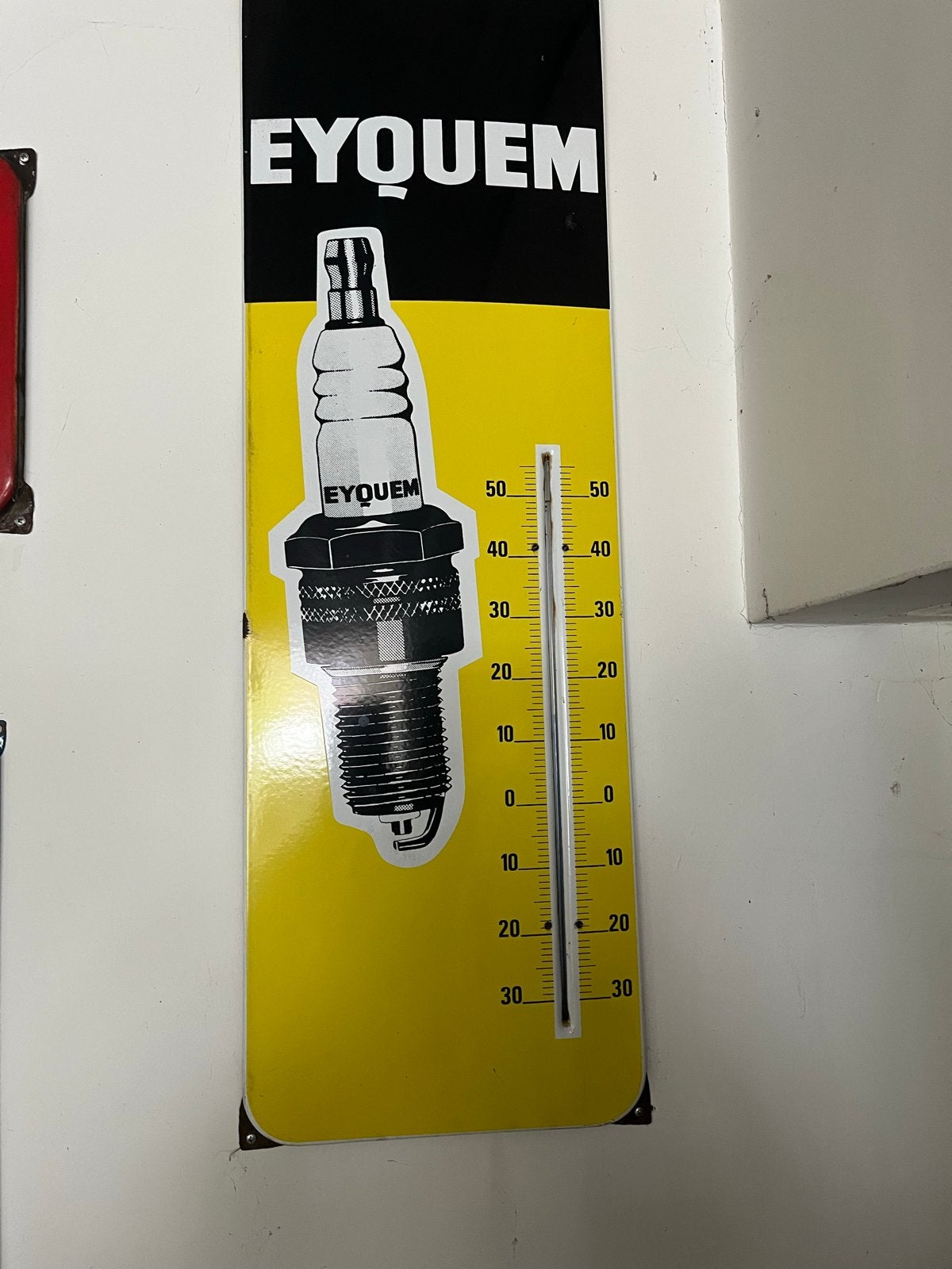 Vintage Eyquem Bougie Thermometer - Emaille, Ophalen