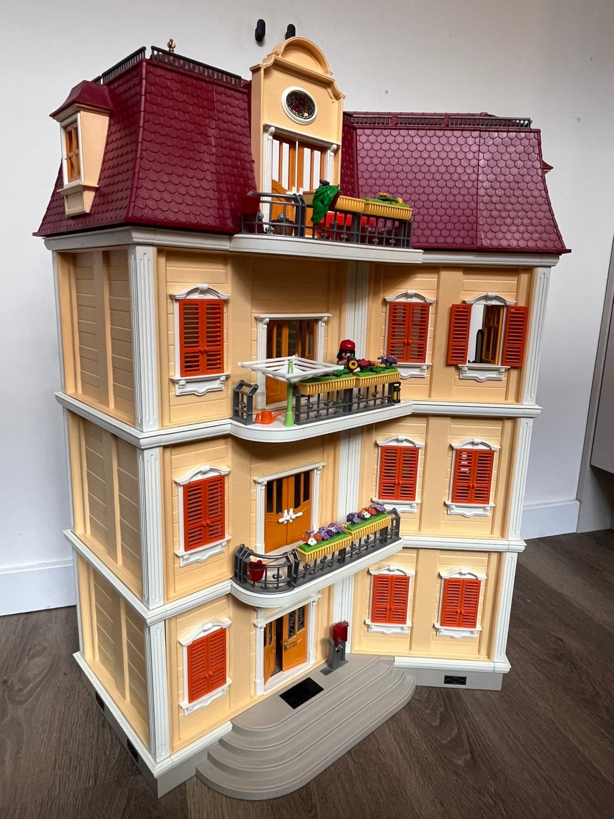Playmobil poppenhuis/groot woonhuis (5302+7483), Ophalen of Verzenden, Gebruikt, Poppenhuis