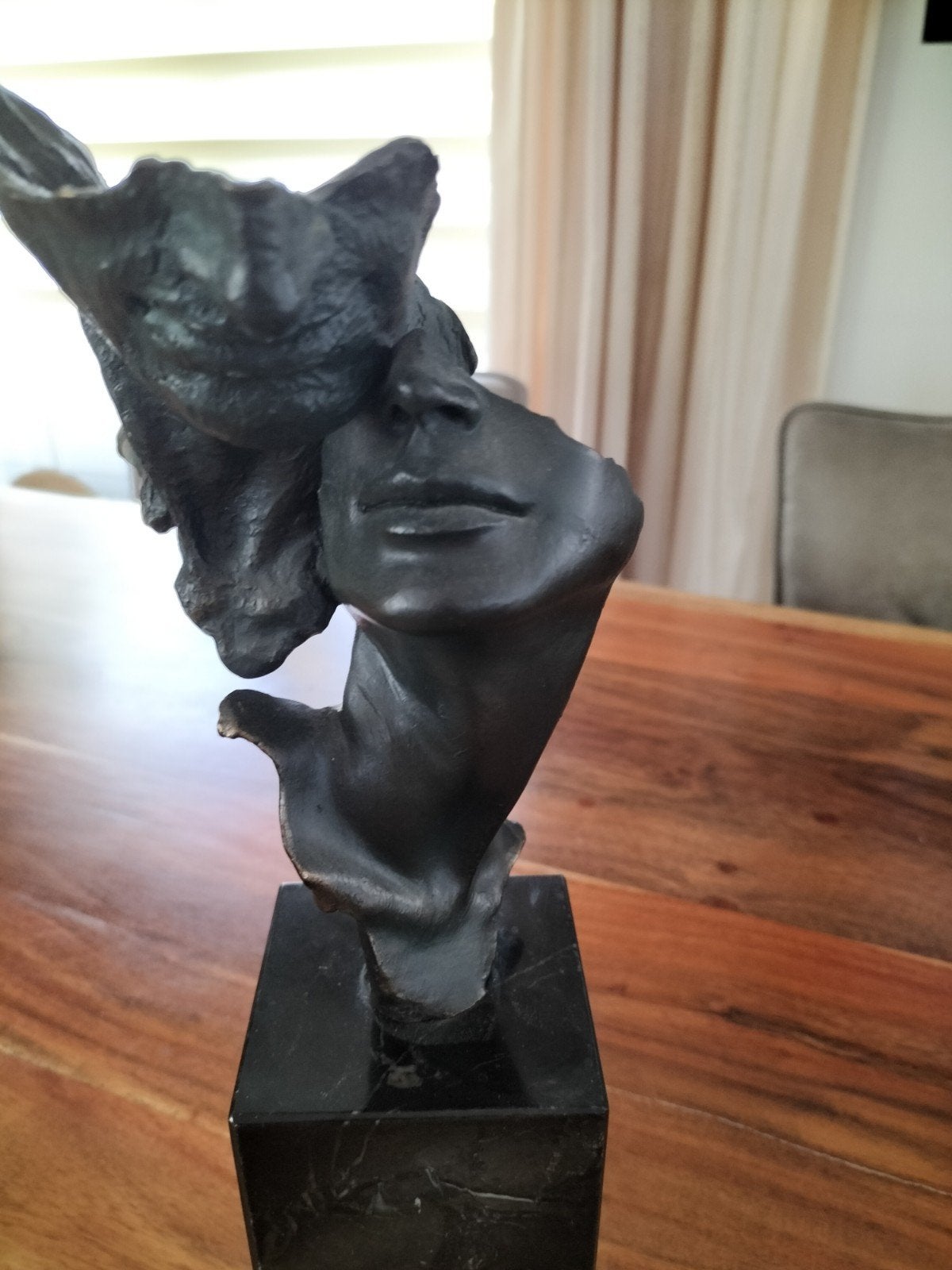 Prachtig zwaar bronzen beeld op marmeren sokkel - Casasola, Antiek en Kunst, Ophalen