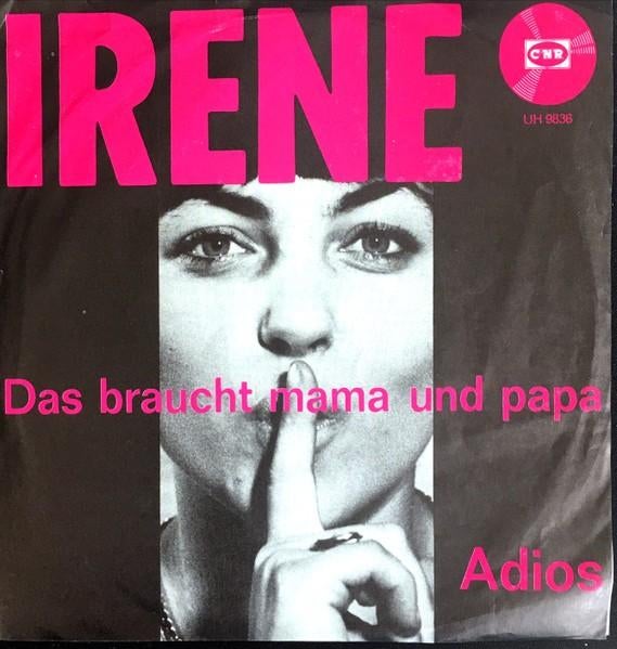 Vinylsingles irene lardy gezocht, zie foto's, Ophalen of Verzenden, Zo goed als nieuw, Overige formaten, Levenslied of Smartlap