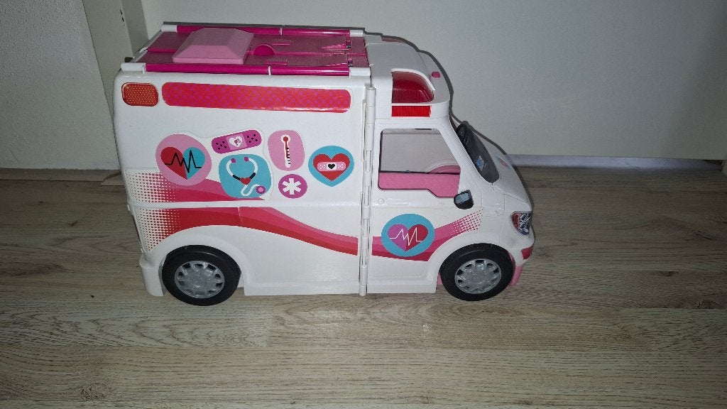 Barbie ambulance, Kinderen en Baby's, Ophalen, Gebruikt, Meisje