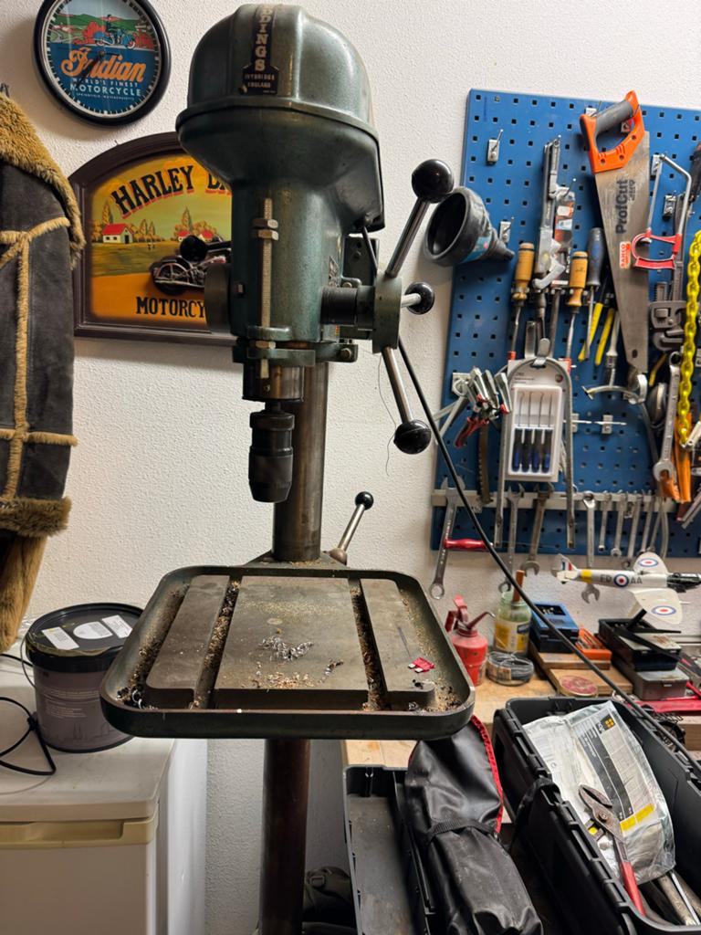 Vintage Meddings Kolomboormachine - Ivybridge England, Ophalen of Verzenden, Zo goed als nieuw, 600 watt of meer, Kolomboormachine