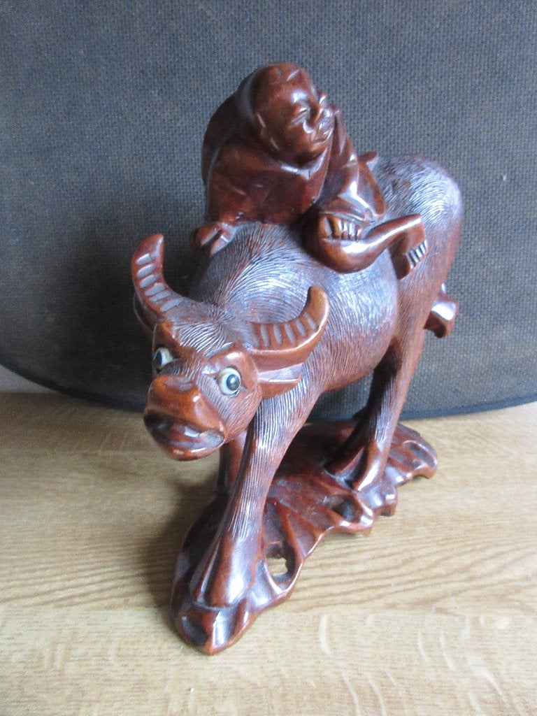 Waterbuffel buffel hout snijwerk karbouw, Ophalen of Verzenden