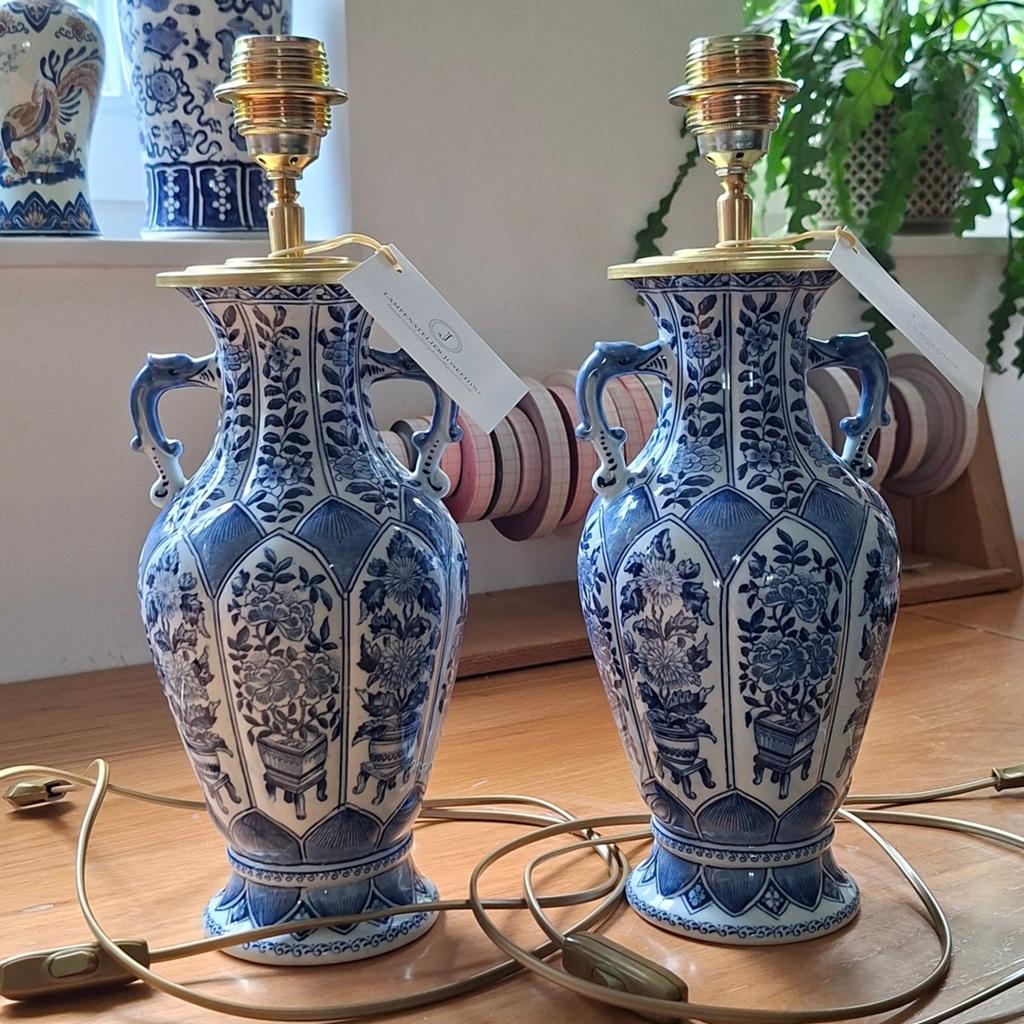 Handgemaakte lampenvoeten van vintage Chinese vazen, Ophalen of Verzenden