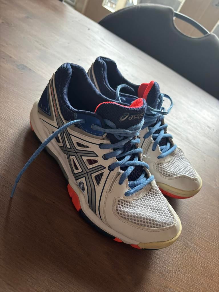 Ascics volleybalschoenen maat 37,5, Sport en Fitness, Volleybal, Ophalen of Verzenden, Zo goed als nieuw, Schoenen