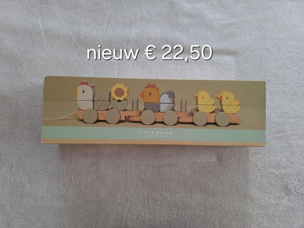 Diverse treinen houten speelgoed little dutch tbv goed doel, Ophalen of Verzenden