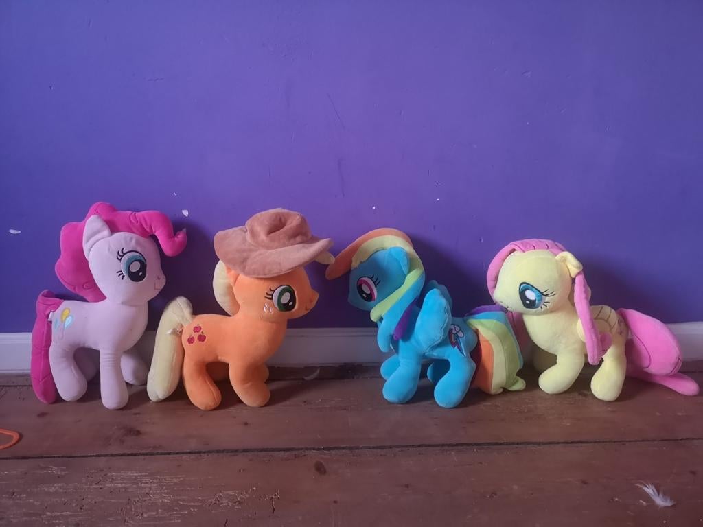 My Little Pony knuffels - set van 4, Paard, Gebruikt, Overige merken, Overige karakters
