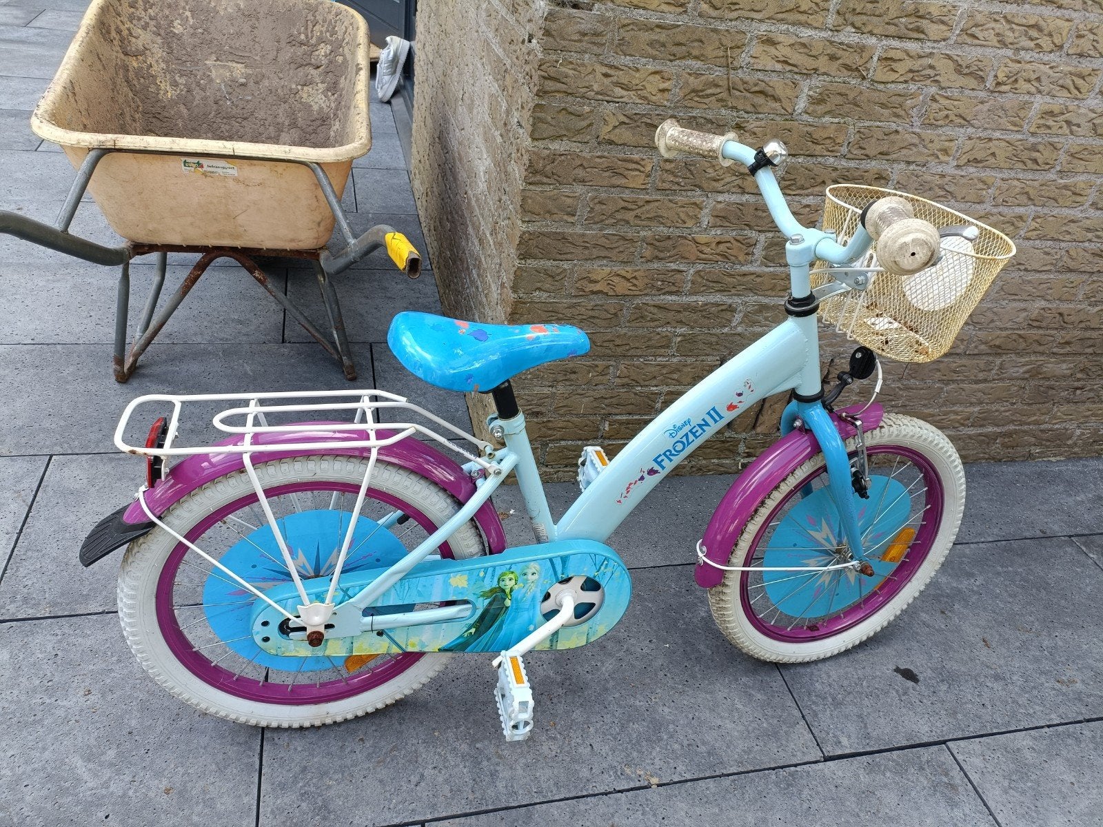 Frozen kinderfiets 18 inch, Ophalen, Gebruikt, 18 inch