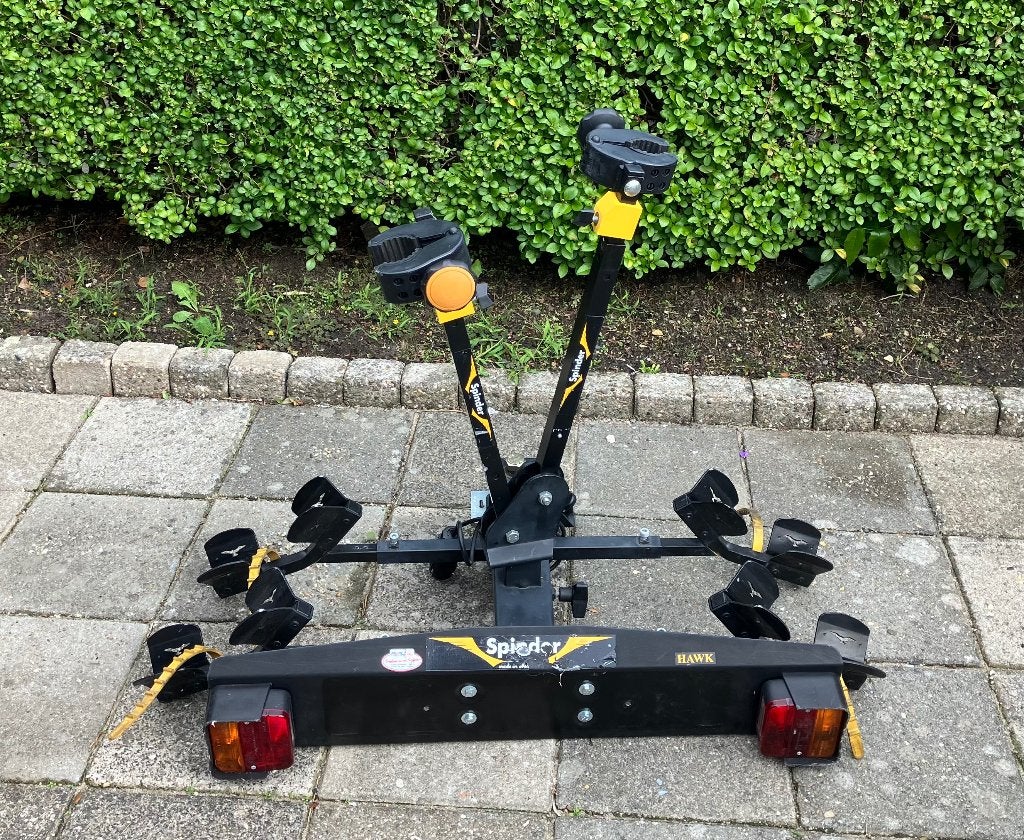 Fietsendrager Hawk Spinder t.e.a.b., Ophalen, Gebruikt, Brede banden, 2 fietsen