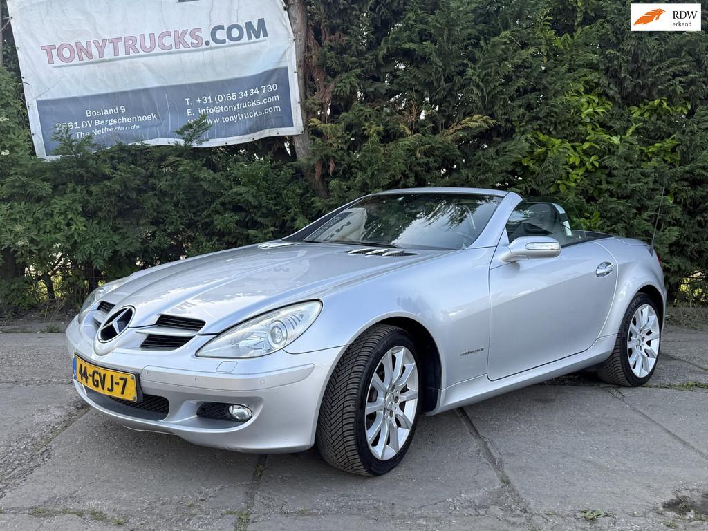 Mercedes-Benz SLK-klasse 200 Kompressor Aut I Cabrio I Airco, Auto's, Automaat, Achterwielaandrijving, Gebruikt, Zwart