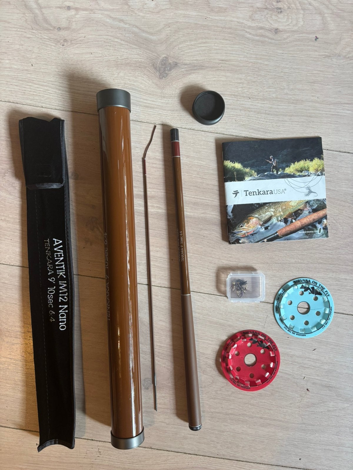 Aventik IM12 Nano 270cm tenkara vaste hengel voor vliegvis, Watersport en Boten, Hengelsport | Vliegvissen, Ophalen of Verzenden