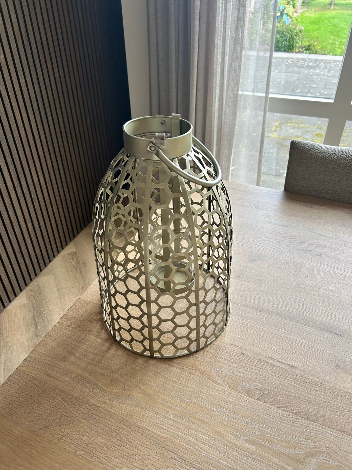Decoratieve lantaarn voor kaars op vensterbank, Lantaarn, Overige merken, Ophalen of Verzenden, Zo goed als nieuw