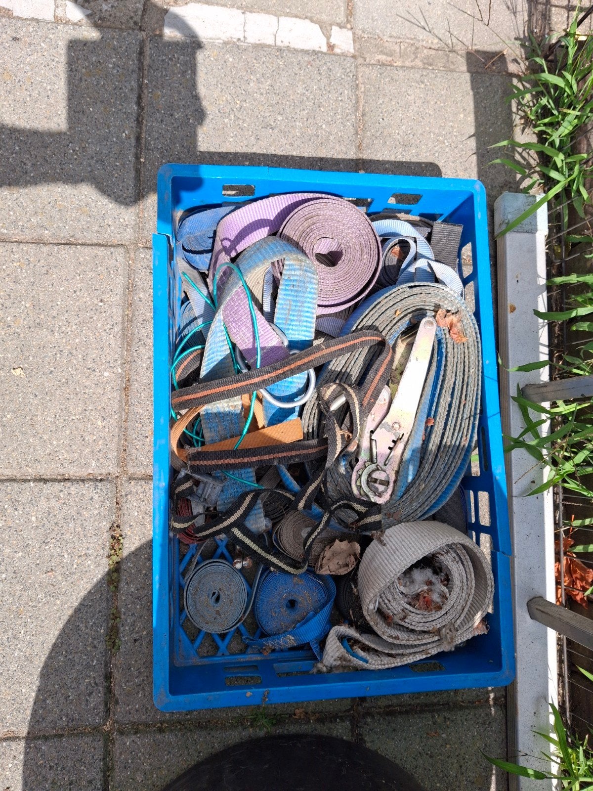 Gebruikte hijsbanden en spanbanden, Ophalen, Gebruikt