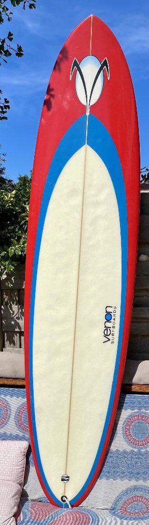 Surfplank Surfboard 7'6'' 52 ltr Funboard Egg Beginnerboard, Ophalen, Gebruikt, Funboard, Met koord
