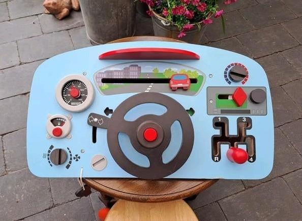 Playtive Houten Dashboard voor Dreumes/Peuter, Kinderen en Baby's, Speelgoed | Educatief en Creatief, Ophalen, Zo goed als nieuw