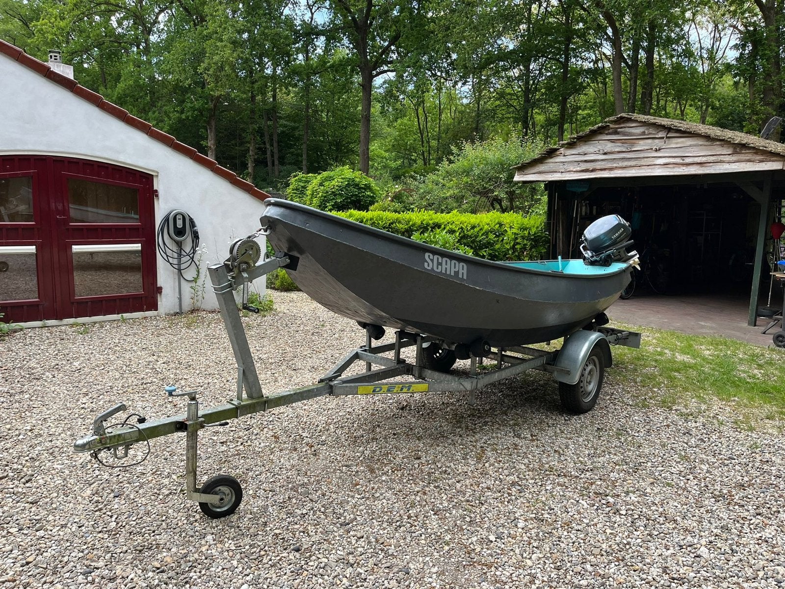 Scapa roeiboot/visboot met Yamaha 6pk buitenboordmotor, Overige merken, Gebruikt, Buitenboordmotor, Sloep