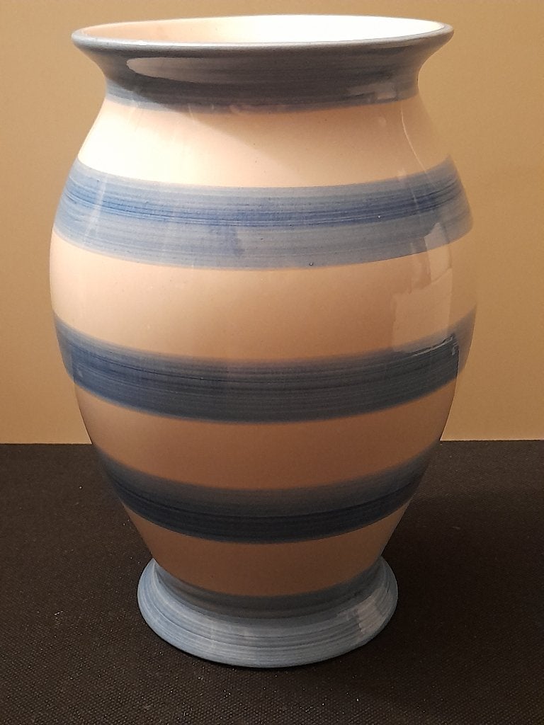 Vintage Portugese Vaas Faria & Bento Alcobaça 26 cm, Ophalen of Verzenden