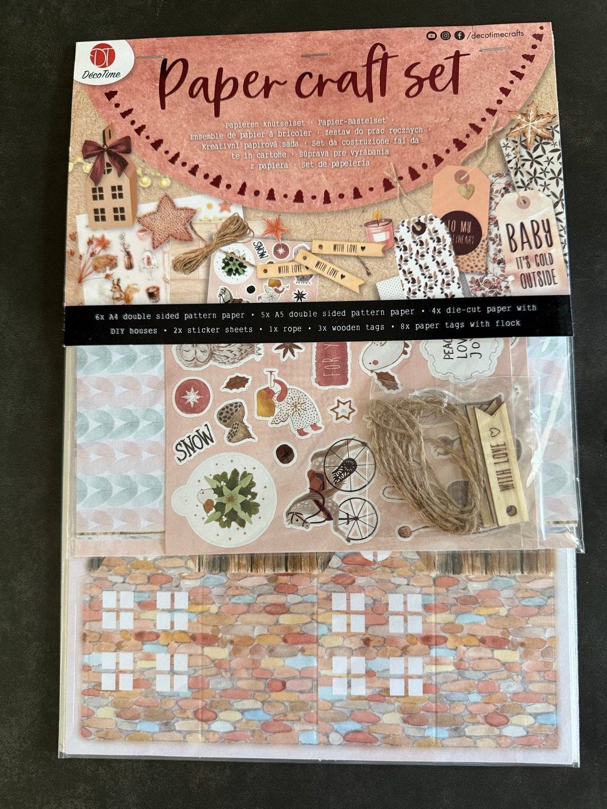DecoTime Paper Craft Set - Knutselset voor Papier, Hobby en Vrije tijd, Overige thema's, Nieuw, Meerkleurig, Ophalen of Verzenden